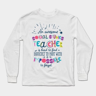 An Awesome Social Studies Teacher Gift Idea - Impossible to forget Long Sleeve T-Shirt